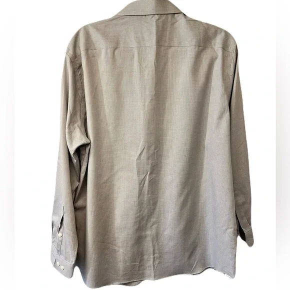Michael Kors Air Soft Light Gray Dress Shirt Regular Fit Large 16 1/2 - Picture 2 of 5